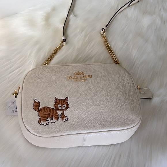 NWT💃Coach Jamie Camera Bag With Dancing Kitten - Picture 5 of 11